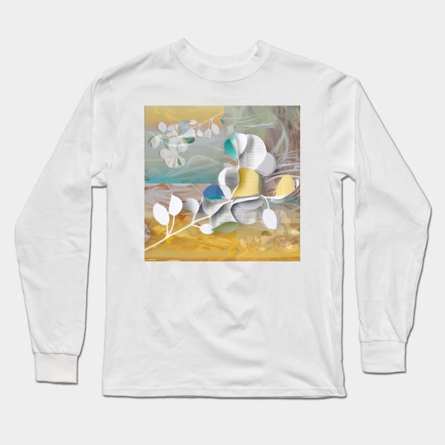 Delicate Floral Collage Long Sleeve T-Shirt by DANAROPER